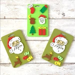 Christmas Stamps Santa Reindeer Craft Supplies Kids Holiday Fun Trees Presents